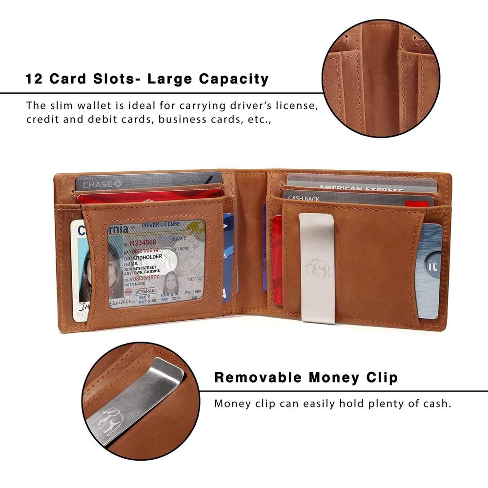 3739 Airtag Wallet | Wallet Airtag Holder | Rfid Blocking Wallet View 6